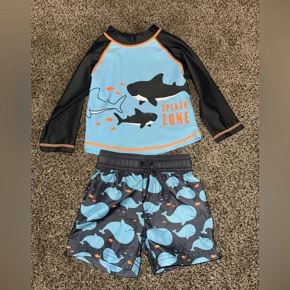 Baby boy Shark Swim Set - Picture 1 of 2